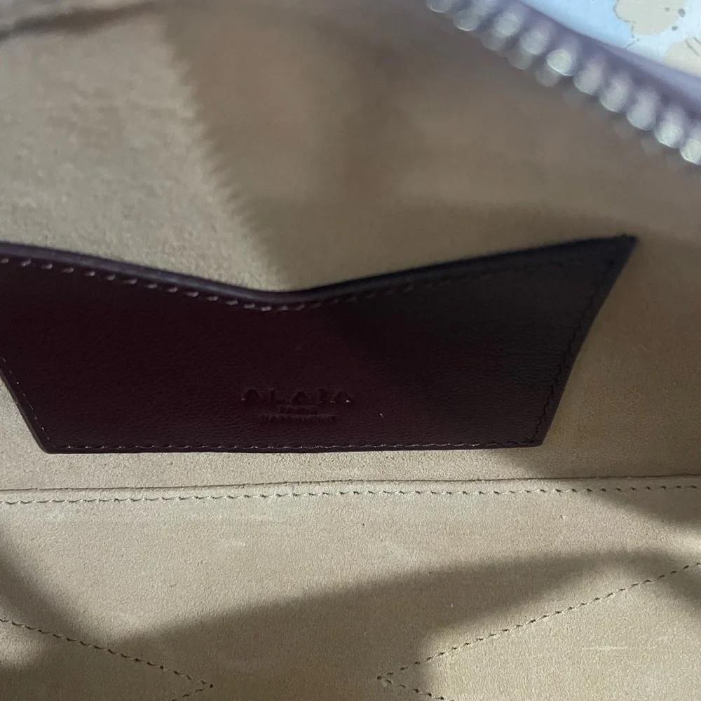 Alaia Burgundy Leather Shoulder Bag